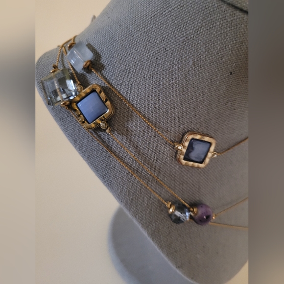 Vintage Ultra Long Multi Stone Necklace - Picture 5 of 7